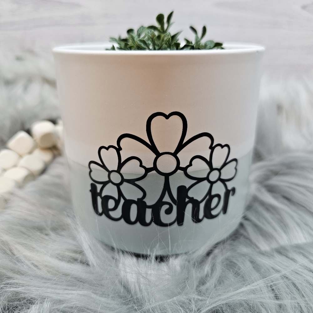 🌞2 for $20🌞Teacher Ceramic plant pot